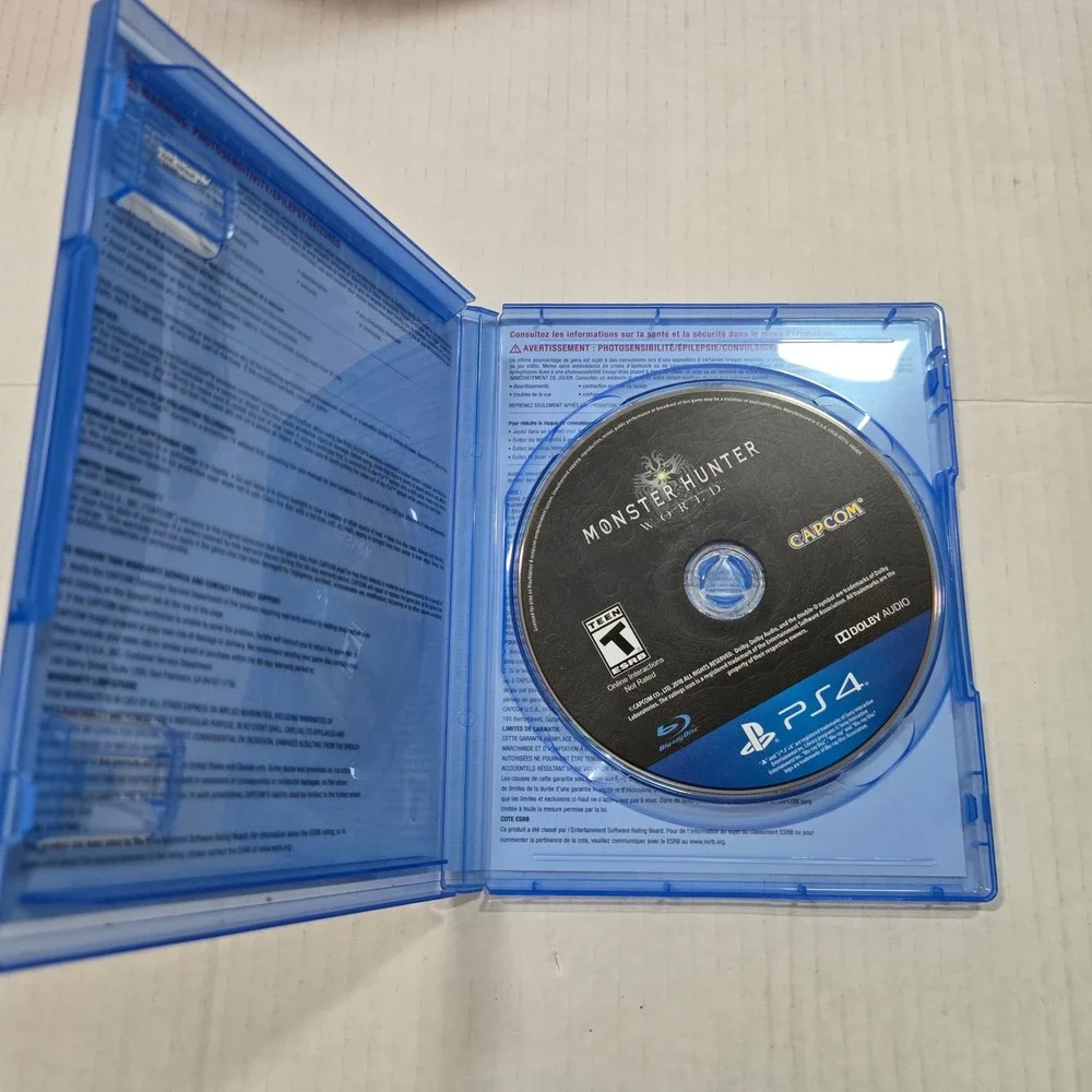 Capcom Monster Hunter World PS4 One Size Blue Good Action RPG Horizon Zero Dawn